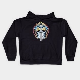 Ghost biker neon Kids Hoodie